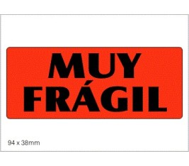 Etiquetas MUY FRAGIL - Material de Embalaje Online. Envío Rápido 24/48h