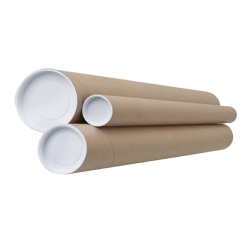 Tapas plástico para tubos de cartón