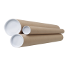 Tapas plástico para tubos de cartón