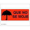 Etiquetas QUE NO SE MOJE (Paraguas)
