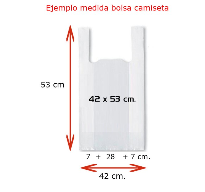 Bolsas 70% reciclado tipo Camiseta