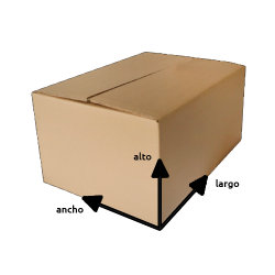 Cajas de cartón con solapas para EMBALAJE y MUDANZAS