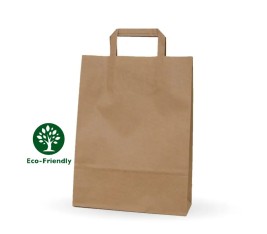 Bolsas de papel reciclado asa plana